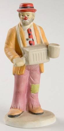 Emmett Kelly Jr Collection Mniatures Organ Grinder - Boxed