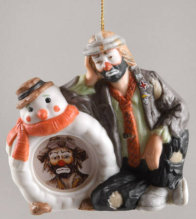 Emmett Kelly Jr Ornaments Ekj Snowman Picture Frame - No Box