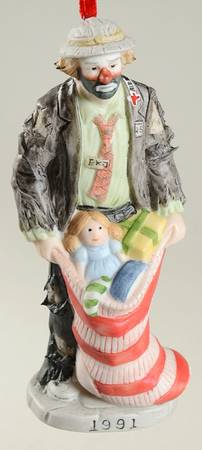 Emmett Kelly Jr Ornaments by Flambro