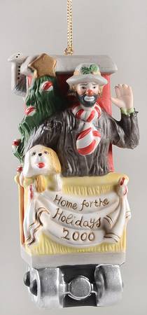 Emmett Kelly Jr Ornaments Home For The Holidays - No Box