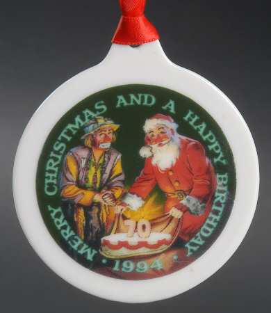 Emmett Kelly Jr Ornaments Yes Emmett, There Is A Santa Claus - Boxed