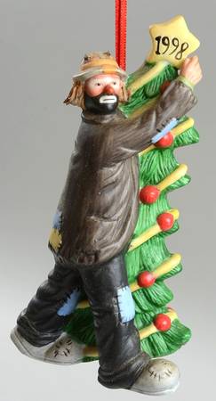 Emmett Kelly Jr Ornaments 1998 - No Box