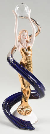 Art Deco-Figurine Series Galaxy In Gold - No Box