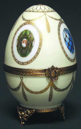 Faberge Egg Painted Egg - Boxed