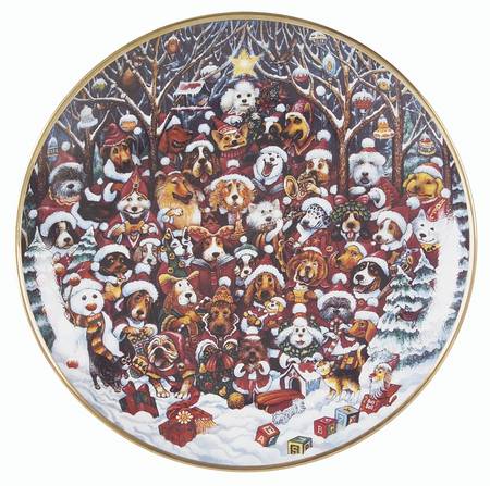 Holiday Dogs by Franklin Mint