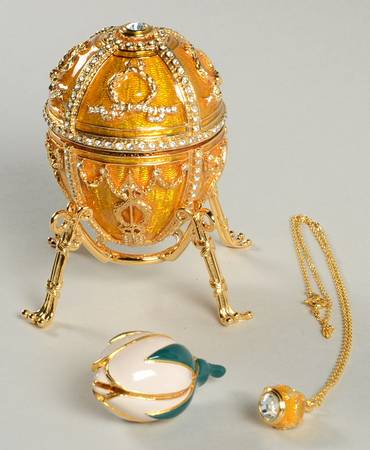 Faberge Egg Rosebud Egg-Gold - No Box