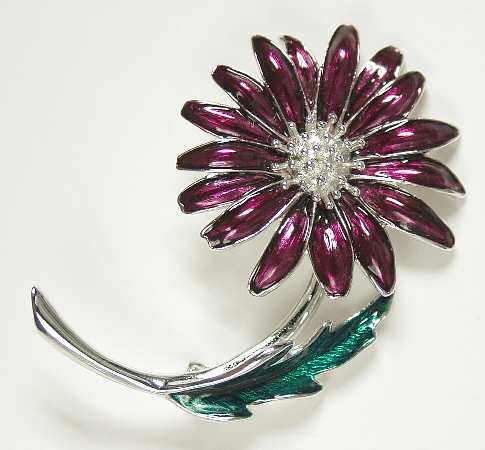 Fine Enamels Jewelry Chrysanthemum-Pink - Boxed