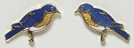 Fine Enamels Jewelry Bluebird - Boxed