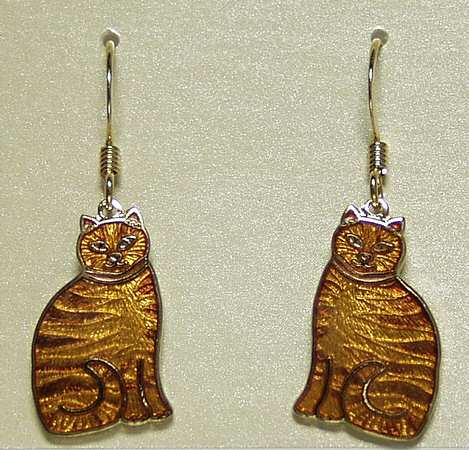Fine Enamels Jewelry Cat-Ginger - Boxed