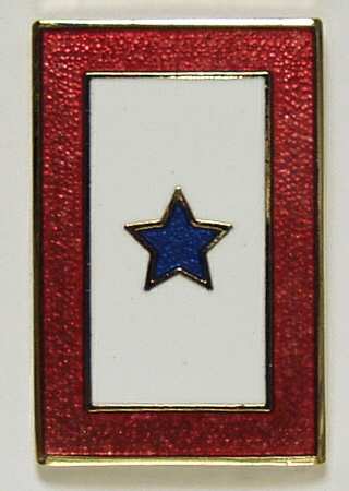 Fine Enamels Jewelry Patriotic Service Star - Boxed