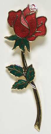 Fine Enamels Jewelry Rose-Red - Boxed