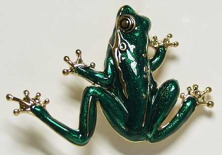 Fine Enamels Jewelry Frog - Boxed
