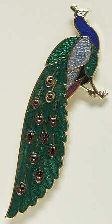 Fine Enamels Jewelry Peacock-Green - Boxed
