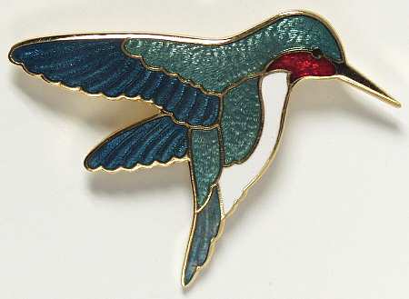 Fine Enamels Jewelry Hummingbird - Boxed