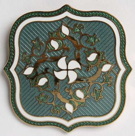 Fine Enamels Jewelry Quilt-Green - No Box