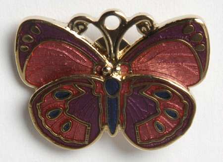 Fine Enamels Jewelry Butterfly - No Box