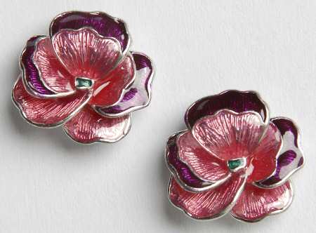 Fine Enamels Jewelry Pansy-Pink - No Box