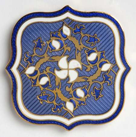 Fine Enamels Jewelry Quilt-Blue - No Box