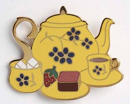 Fine Enamels Jewelry Teapot-Yellow - No Box