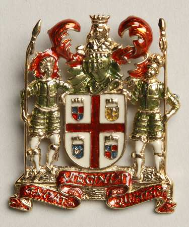 Fine Enamels Jewelry Virginia Crest - No Box