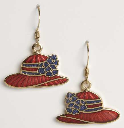 Fine Enamels Jewelry Red Hat - No Box