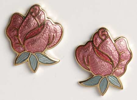 Fine Enamels Jewelry Rose - No Box