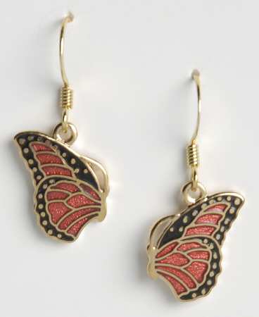 Fine Enamels Jewelry Butterfly-Orange - No Box