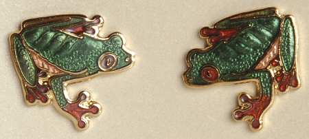 Fine Enamels Jewelry Tree Frog - No Box