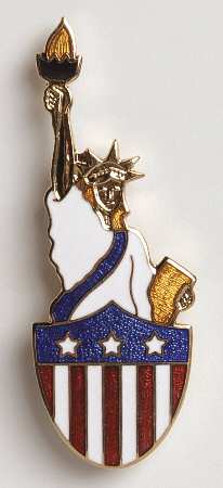 Fine Enamels Jewelry Statue Of Liberty - No Box