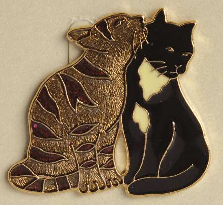 Fine Enamels Jewelry Tender Cats - No Box