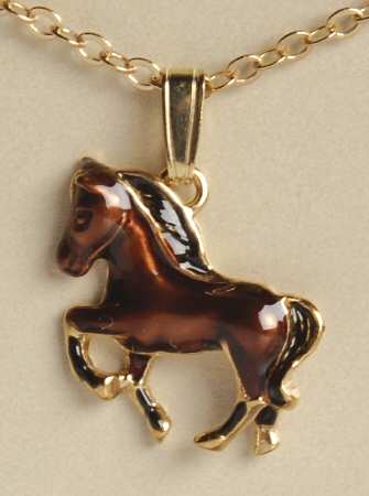 Fine Enamels Jewelry Horse-Chestnut - No Box