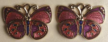 Fine Enamels Jewelry Butterfly-Pink - No Box