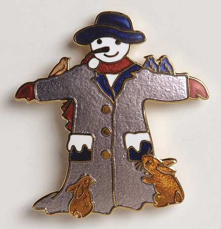Fine Enamels Jewelry Snowman & Animals - No Box