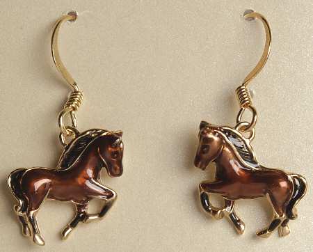 Fine Enamels Jewelry Horse-Chestnut - No Box