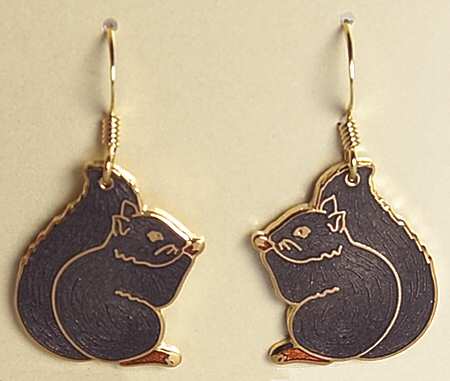 Fine Enamels Jewelry Squirrel-Gray - No Box