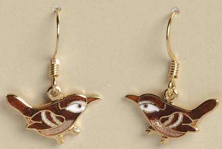 Fine Enamels Jewelry Carolina Wren - No Box