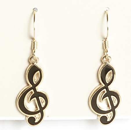 Fine Enamels Jewelry Treble Clef - No Box