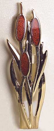 Fine Enamels Jewelry Cattails - No Box