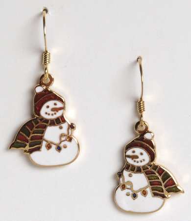 Fine Enamels Jewelry Snowman - No Box