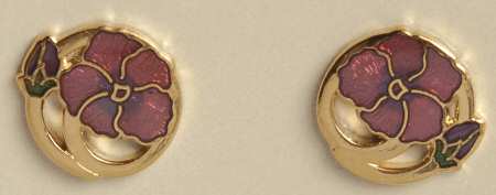 Fine Enamels Jewelry Pansy-Pink - No Box
