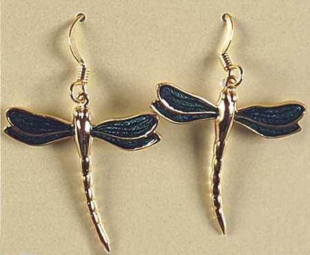 Fine Enamels Jewelry Dragonfly Turquoise - No Box