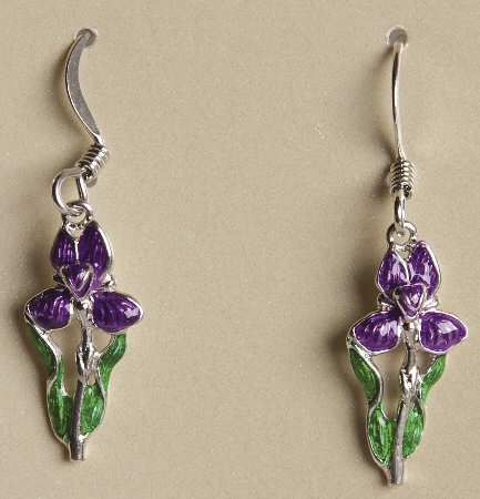 Fine Enamels Jewelry Iris-Purple - No Box