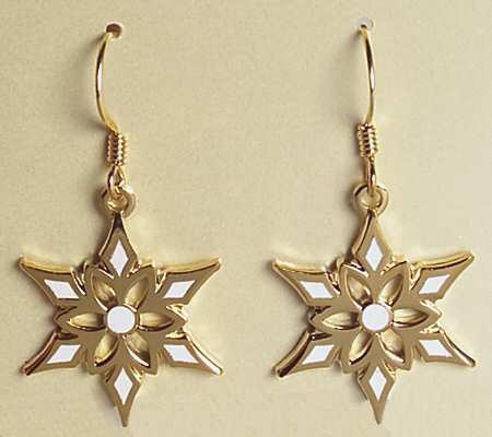 Fine Enamels Jewelry Snowflakes - No Box