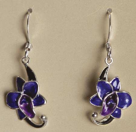 Fine Enamels Jewelry Orchid-Violet - No Box