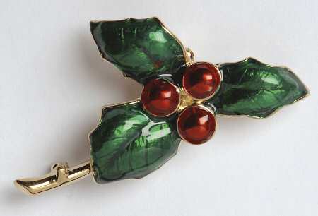 Fine Enamels Jewelry Holly - No Box
