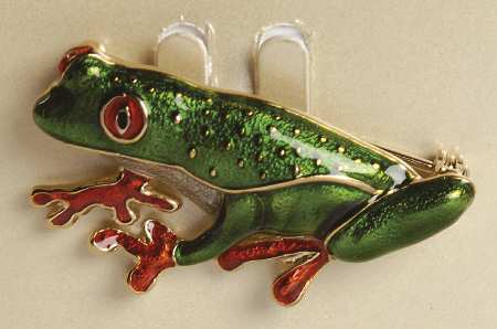 Fine Enamels Jewelry Tree Frog - No Box