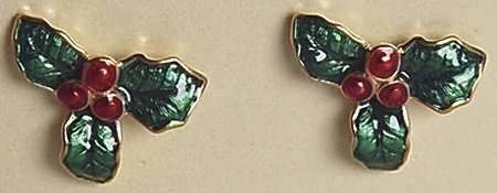 Fine Enamels Jewelry Holly - No Box