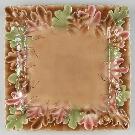 Golden Leaf & Acorn Tray - No Box