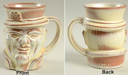Frankoma Giftware Mug-Leprechaun-Cream - No Box