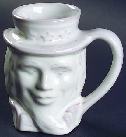 Frankoma Giftware Mug-Uncle Sam-White - No Box